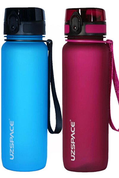 Uzspace مجموعة من قطعتين 800 مل - مقاس جديد - زجاجة مياه تريتان BPA بدون رائح...