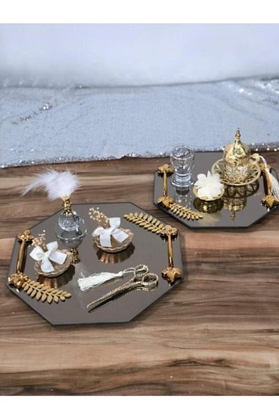 Aker Hediyelik Groom's Coffee Ring Tray Set Model