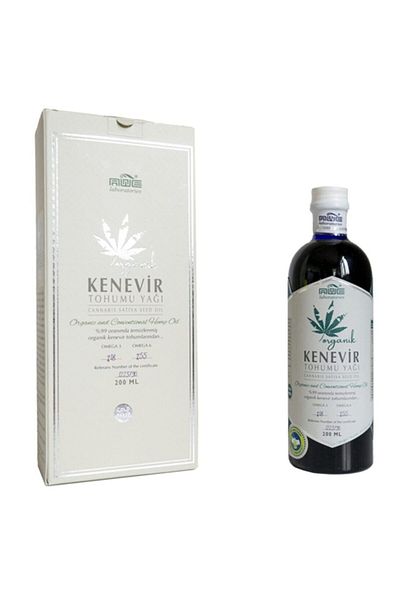 Awe Laboratories Organic Hemp Seed Oil 200 ml & Cold Pressed, Helps Support Skin Functions