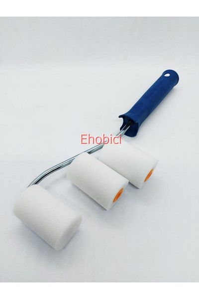 Cenova Art Sponge Roller Brush 5cm Blue +2 Spare Sponge