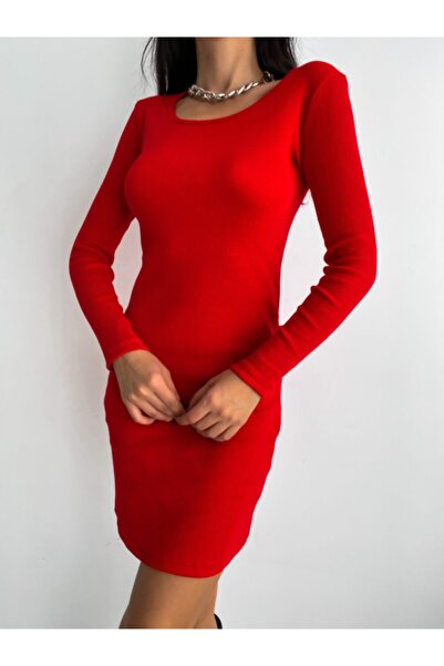 ladyzey Γυναικείο Μίνι Φόρεμα Καμισόλε με λαιμόκοψη