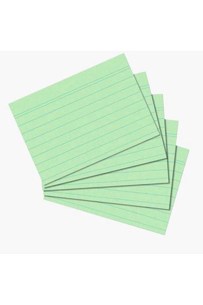 Herlitz كارتوتيك ورق ملاحظات أخضر مخطط A7 100 قطعة1150754