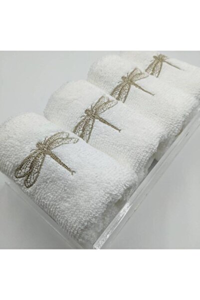 cantasarım ev tekstili Yusufçuk Motifli Nakış Işleme 35x50 Banyo Havlu