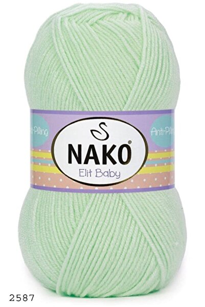 NAKO Elit Baby Anti-pilling El Örgü Ipliği 100 gr Renk 2587 Su Yeşili