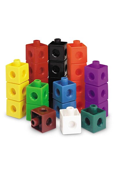 OkulMarket Geçmeli Birim Küp 100 Parça Küpler (2x2x2 Cm) Snap Cubes
