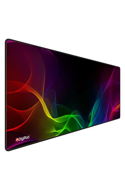 Digipod لوحة ماوس ألعاب مقاس 90x40 Xxl لوحة ماوس ألعاب كبيرة بقاعدة مضادة للانزلاق بسُمك 4 مم