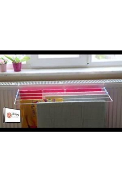 abnturk Petek Kalorifer Balkona Asılan Pratik Çamaşır Kurutmalığı 60cm Duvara...