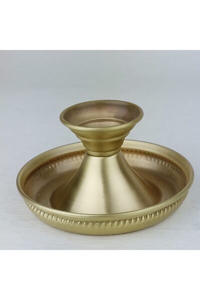 TGBATELIER Şinanay Yeni Model Metal Şinanay Şamdan Mumluk Pirinç Küçük
