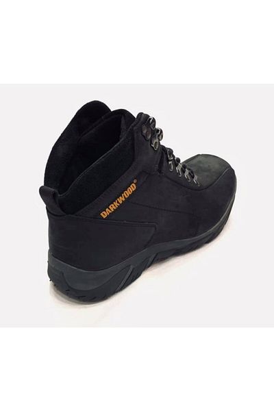 Darkwood 3622 Μαύρες μπότες Trekking Outdoor από γνήσιο δέρμα