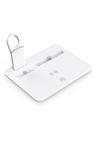 Ally Mobile 4 In1 15w Kablosuz Hızlı Şarj Standı Iphone+ I watch+ Pro Wireless Uyumlu