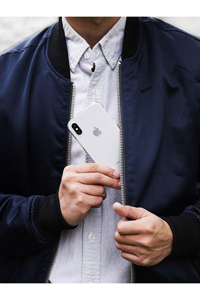 Molly حافظة سيليكون شفافة متوافقة مع هاتف آيفون Xs Max