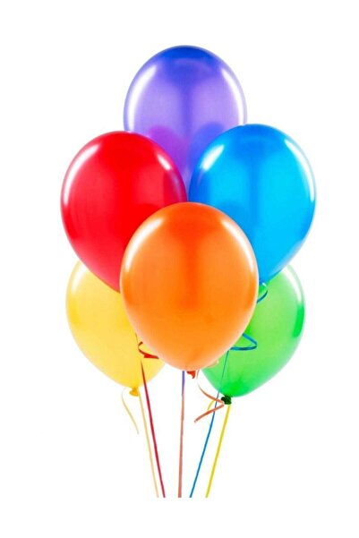 LİYA SHOP Μικτό Χρώμα Μεταλλικό Μπαλόνι 50 Τεμάχια