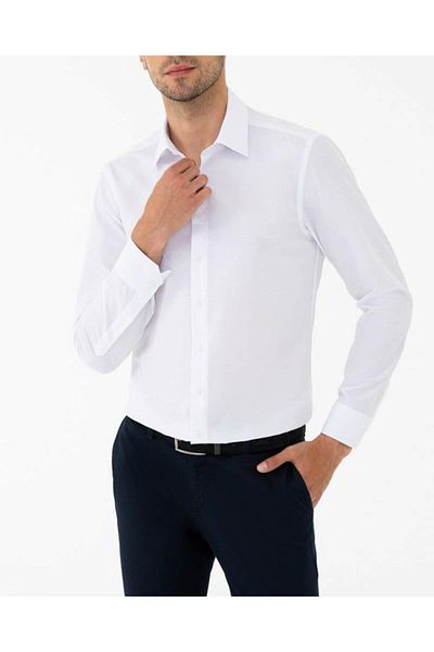 ADVANTE Ανδρικό πουκάμισο από βαμβακερό σατέν Slim Fit