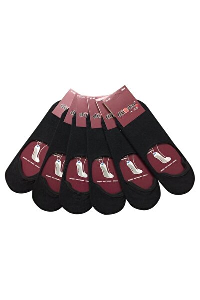 Dündar 6 пар чорних бавовняних шкарпеток з силіконовою підошвою для чоловіків