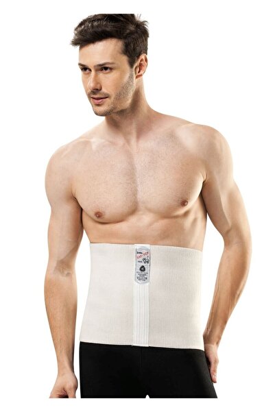 Şalcı Korse Men's Beige Extra Sanitary Wool Waist Corset 885