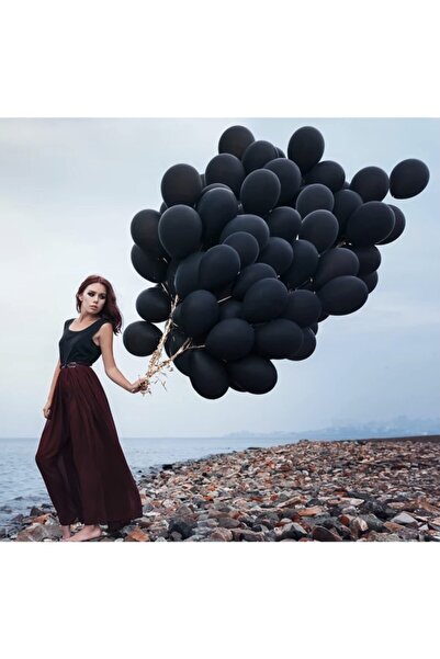 HTS STORE 12 Inc Black Balloon 50's