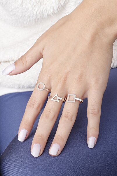 Sortie Aksesuar Squid Game Boyu Ayarlanabilir Çelik Yüzük 005