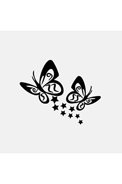 TSC Butterfly And Star Cute Car Decal 18cm Sticker