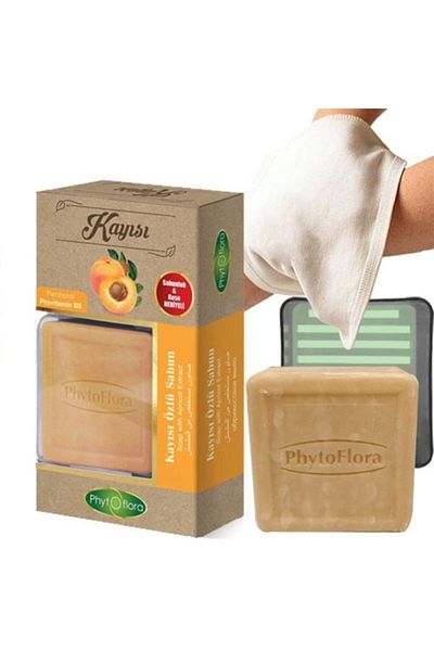 Phytoflora صابون بخلاصة المشمش 125 جرام (مع طبق صابون وحقيبة هدايا)