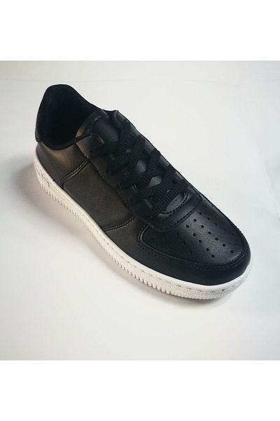 Everest Μαύρο - Unisex Sneaker Thermo Sole με αέρινα κορδόνια