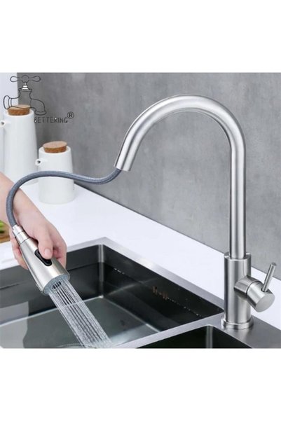 RENA DESIGN Inox Spiralli Mutfak Evye Bataryası Çift Modlu Tasarruf Fonksiyon...