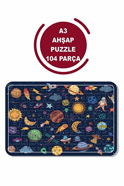 LİPYOS Uzay Ve Gezegenler A3 104 Parça Puzzle, Oyuncak, Yapboz