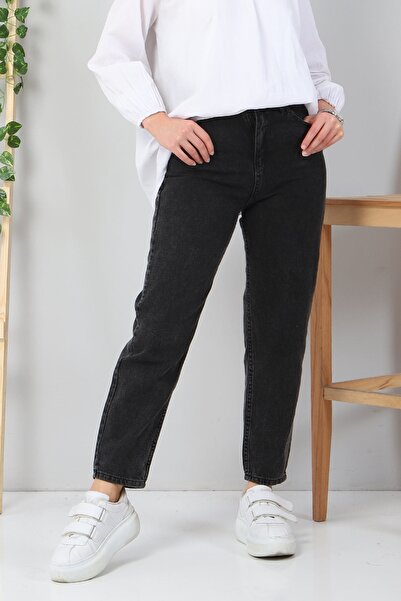 Modamihram Boyfriend Plus Size Jeans Black