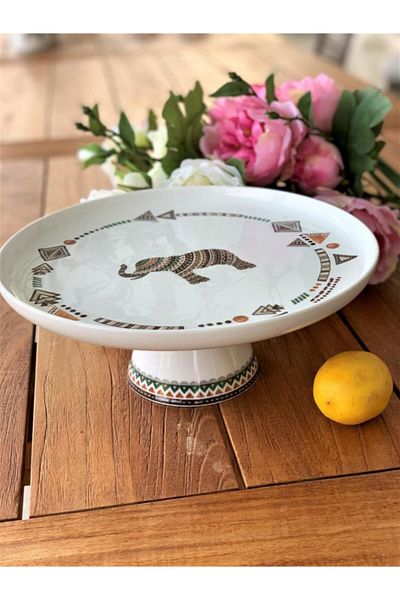 Ezem Lyfb 013 Safari Porcelain Footed Service