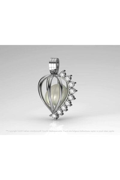 İstiridye İnci Gerçek Altın Kaplama Efsane Kolye Seti (sihirli Küp)