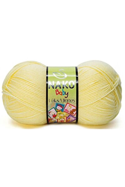 NAKO Κίτρινο Πολυτελές Πλεκτό Minnoş - Ipi 3664
