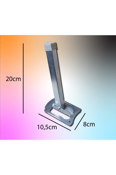 MsY TREND Metal Içeri Katlanır Sofra Ayağı Yer Sofrası Ayağı Metalik Renk 1 Adet (20cm)