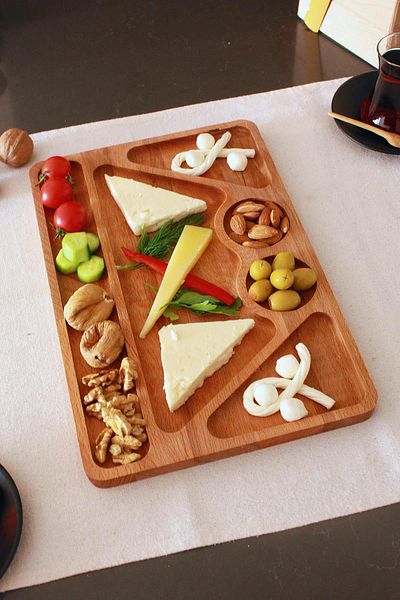 Raven Home Studio Solid Wooden Snack Bowl - Breakfast - Coffee - Fruit Presentation Plate Plate Natural