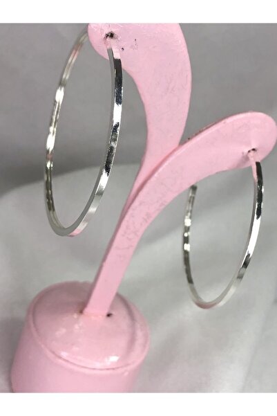 Selen’S Gümüş Kadın Büyük Boy Gümüş Halka Küpe