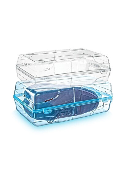 ASRIN J24 5008 Ekalemun Men's Shoe Box with Clip 36 X 20.5 X 13.4 cm