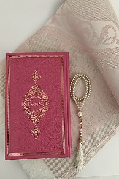 Hayrat Neşriyat Pembe Termo Deri Kuran-ı Kerim Orta Boy( 16x24 Cm) ,seccade, ...