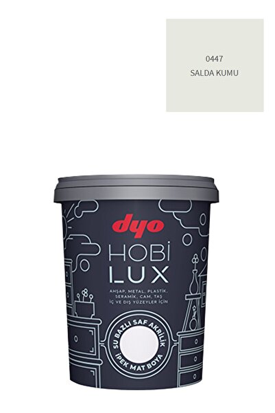 Dyo Hobilux Su Bazlı Saf Akrilik Ipek Mat Boya 0,9 Lt Hobi Boya 0447 Salda Kumu
