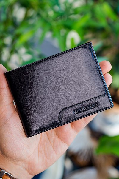Garbalia Genuine Leather Black Men's Magnet Wallet 20611108802