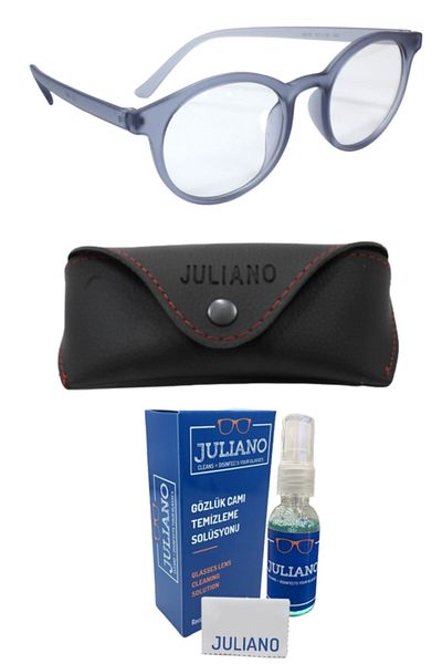 JULIANO Gray Unisex Paris Blue Light Protection Glasses