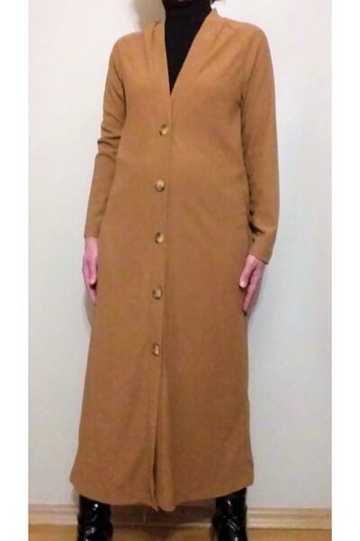 Berika Cardigan lung de culoare muștar