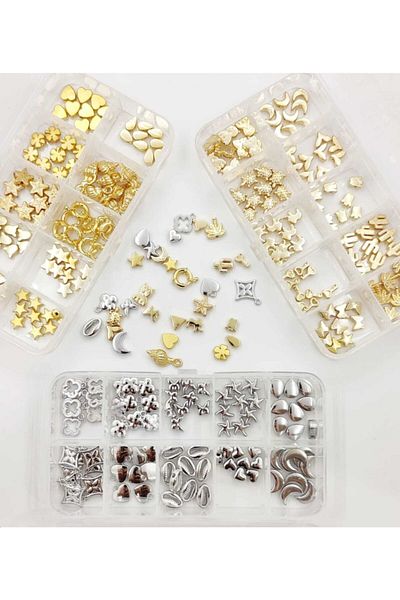yiğit aksesuar Σετ ενδιάμεσων συσκευών Karama No Gold and Silver 300 τεμαχίων