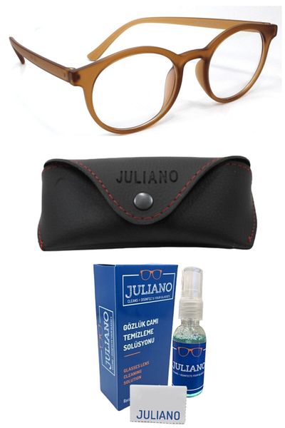 JULIANO Dark Brown Unisex Paris Blue Light Protection Glasses