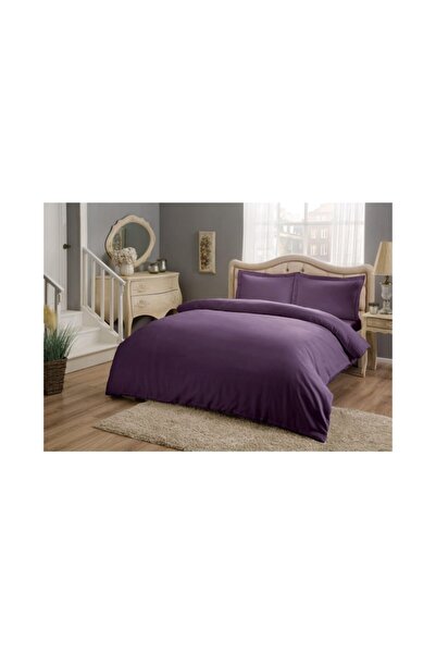 Taç Σετ Παπλωματοθήκη από Βαμβακερό Σατέν Basic Διπλό