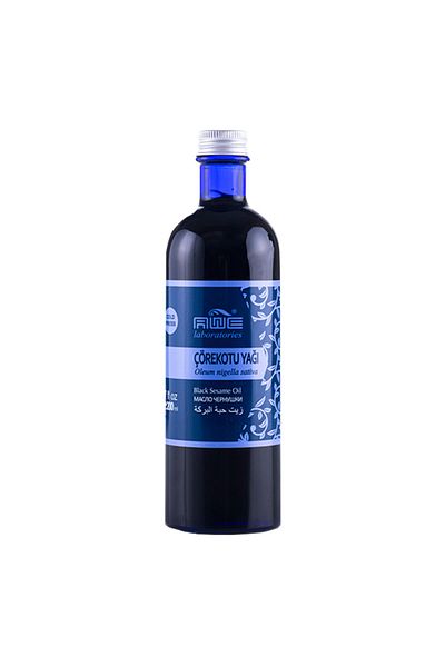 Awe Laboratories 200 ml Black Cumin Oil - Cold Pressed, Moisturizing and Nourishing Skin/Hair Care