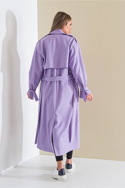 SahraAfra Arrow Trench Coat