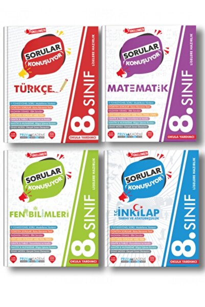 Pruva Akademi 2026 LGS 8. Sınıf Sorular Konuşuyor Soru Bankası Türkçe Matemat...