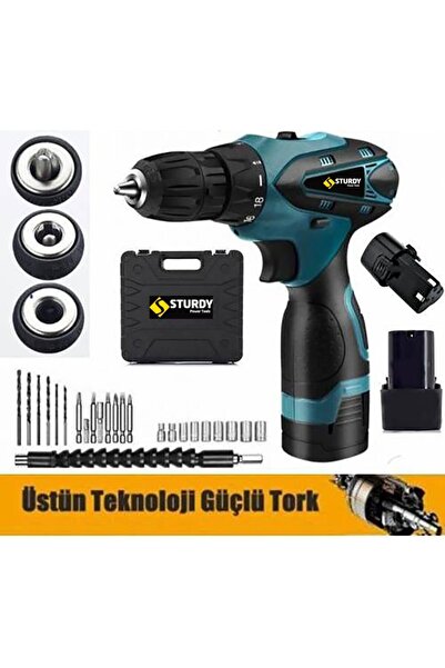 Sturdy Japn Professıonel Tools 36v5ah Min Seri Metal Şanzuman Şarjlı Çift Akü...