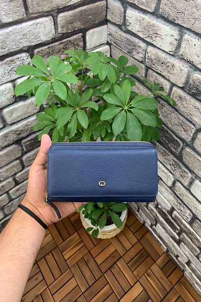 GUARD Women's Navy Blue Leather Wallet