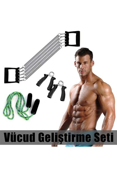 Yetkin Home Home Type Athlete Set Chest Wrist Strengthening Spring Jumping Rope Set