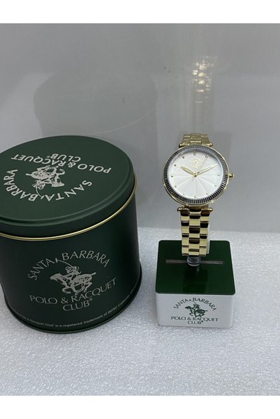 Santa Barbara Polo & Racquet Club Santa Barbara Polo Gold Kadın Kol Saati %100 Çelik