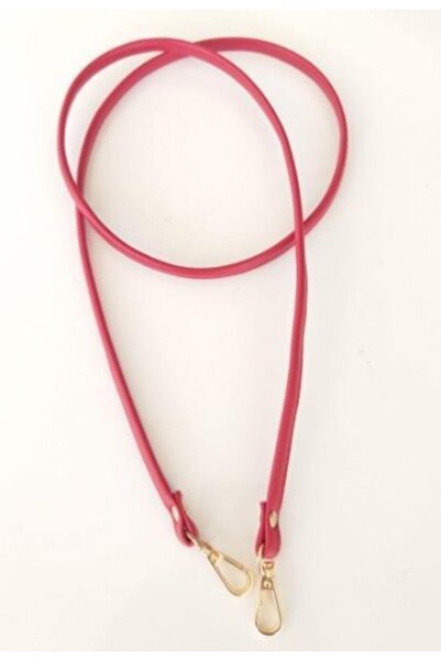 angel çanta aksesuar مقبض حقيبة موديل السباغيتي لون أحمر ذهبي فاتح معدن